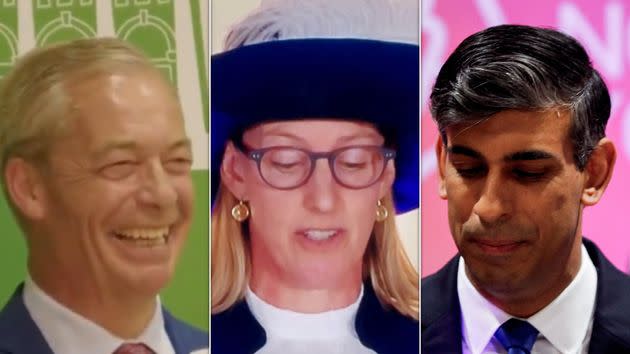 Election night saw a flurry of strange moments hit the TV screens