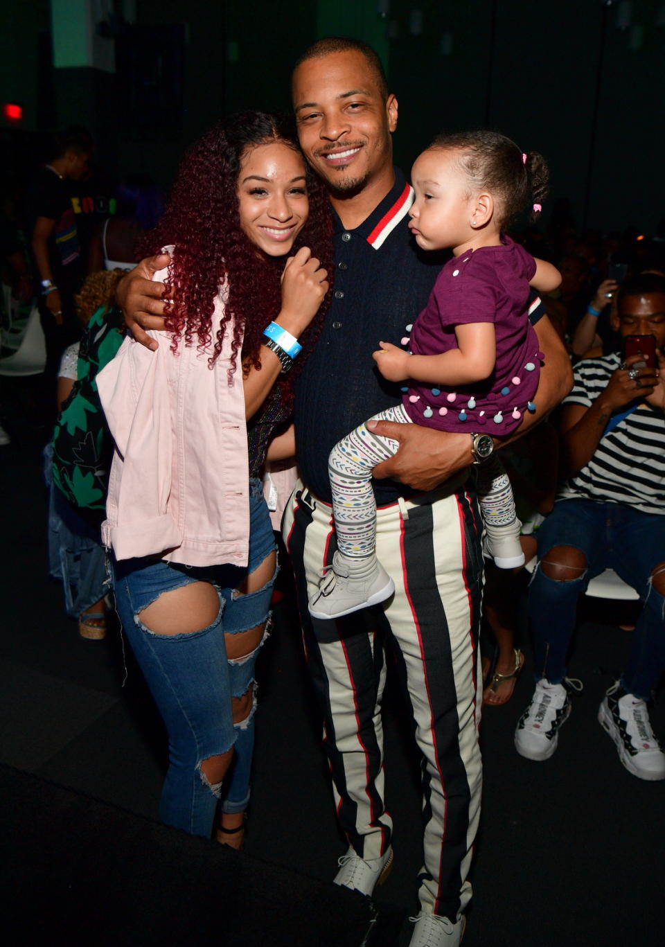 ATLANTA, GA - JULY 19: Deyjah Harris, Tip 'T.I.' Harris and Heiress Harris attend 'The Grand Hustle' Exclusive Viewing Party at  at The Gathering Spot on July 19, 2018 in Atlanta, Georgia.(photo by Prince Williams/Wireimage)