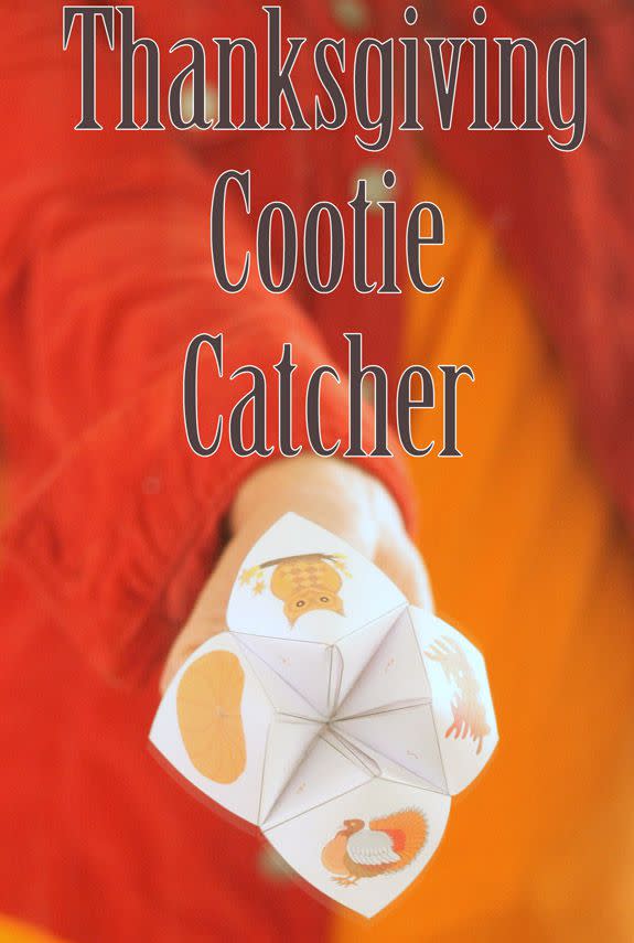 Thanksgiving Cootie Catcher