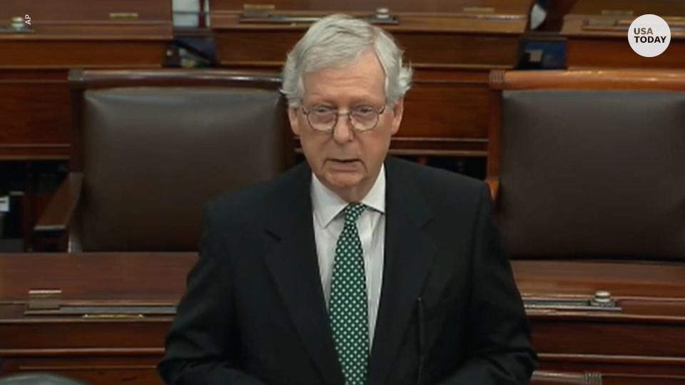 McConnell speaks to Congress about bill to codify Roe.