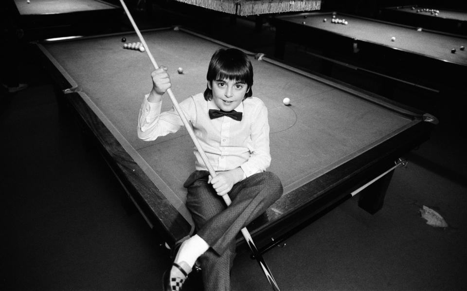 A young Ronnie O'Sullivan dressed to impress