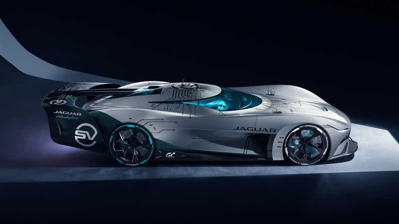 Jaguar Vision GT SV電動賽車。（圖／翻攝Jaguar網站）