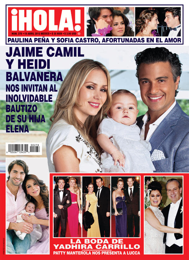 Jaime Camil con su hija y novia-Hola