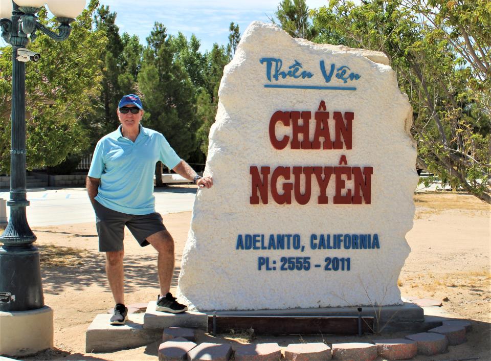 The Buddhist Meditation Center near the city of Adelanto is a must-stop if you're like John and just passed by most times.