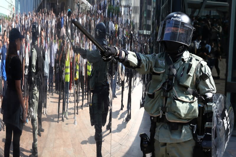 Anti-government demonstration in the Central district of Hong Kong