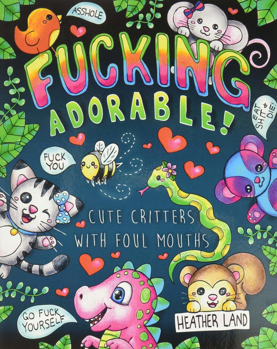 fucking adorable coloring book, funny coloring book