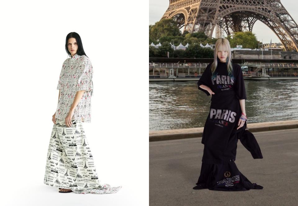BALENCIAGA推出Souvenir Shop系列，以巴黎街頭紀念品為靈感。（翻攝自巴黎世家官網）