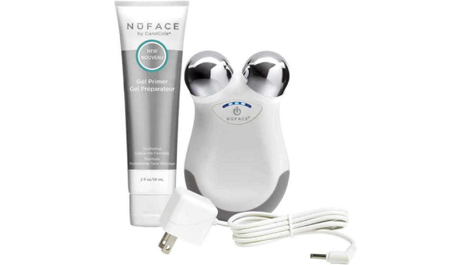 NuFACE Mini Petite Facial Toning Device, Mini Device + Hydrating Leave-On Gel Primer, Handheld Skin Care Device to Lift Contour Tone Skin + Reduce Look of Wrinkles, FDA-Cleared At-Home System. (Photo: Amazon SG)