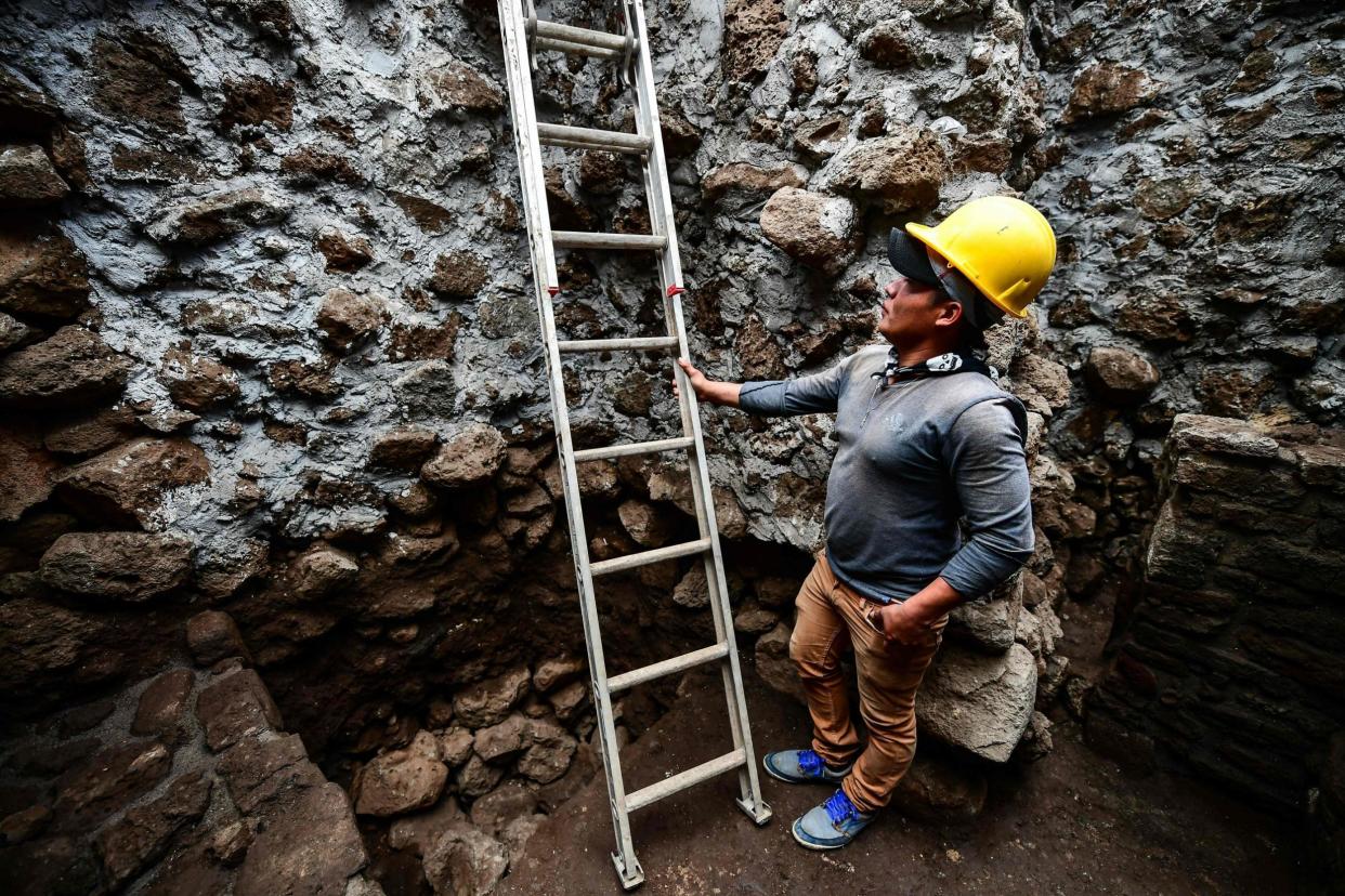 Temple discovered inside Mexican pyramid after earthquake: AFP/Getty Images