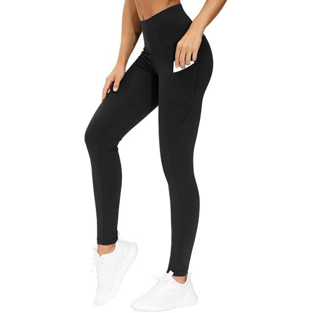 Sporty Camo Ankle Length Running Leggings With Pockets With Dual