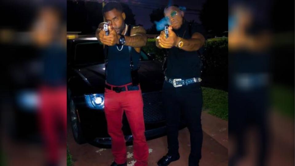 Miami-Dade police officers Roderick Flowers and Keith Edwards were arrested on charges of being associated with drug trafficking. (Photo: Screenshot captured by Miami Herald/Instagram)