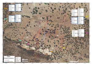 Drill hole location map.