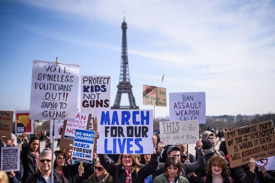 A March for Out Lives rally in Paris