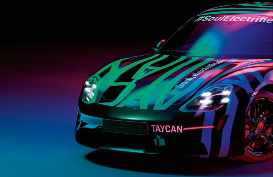 <p>We're getting closer to the official debut of <a rel="nofollow noopener" href="https://www.caranddriver.com/porsche/taycan" target="_blank" data-ylk="slk:the Porsche Taycan;elm:context_link;itc:0;sec:content-canvas" class="link ">the Porsche Taycan</a>, and these photos and sketches show the new electric sedan in a closer-to-production form. The Taycan was originally previewed by the Mission E concept, and it's now all but confirmed that the final car will have similar styling, as we saw <a rel="nofollow noopener" href="https://www.caranddriver.com/news/g26347641/porsche-taycan-ev-spy-photos-details/" target="_blank" data-ylk="slk:in recent spy photos;elm:context_link;itc:0;sec:content-canvas" class="link ">in recent spy photos</a>. Porsche will present the car in full this September, likely at the 2019 Frankfurt auto show, and the company says the Taycan will be on sale by the end of the year.</p>