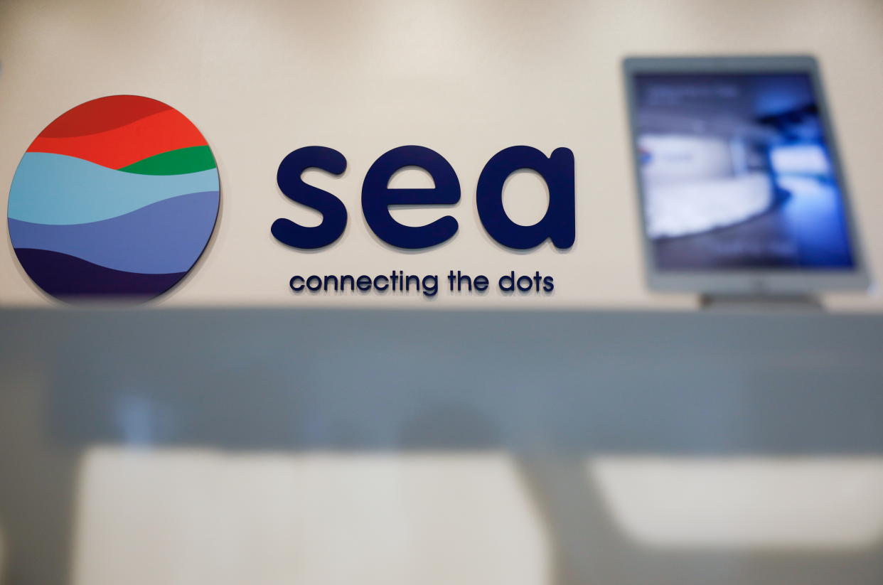Southeast Asian e-commerce and gaming group Sea Ltd's signage