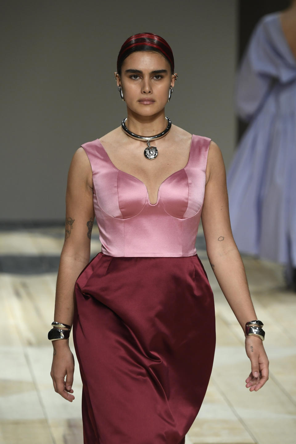 PARIS, FRANCE - MARCH 02: (EDITORIAL USE ONLY) Jill Kortleve walks the runway during the Alexander McQueen show as part of Paris Fashion Week Womenswear Fall/Winter 2020/2021 on March 02, 2020 in Paris, France. (Photo by Kristy Sparow/Getty Images)