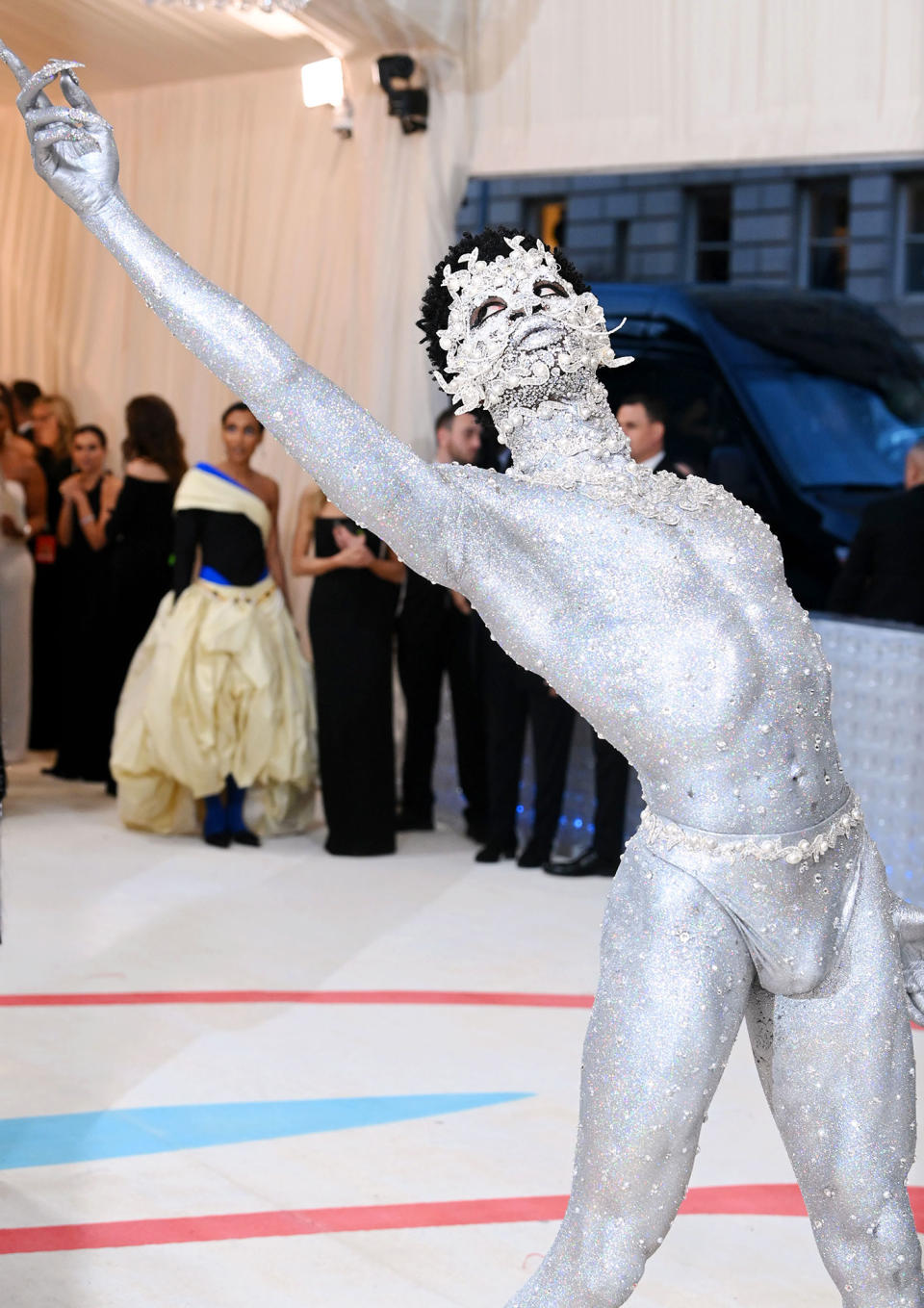 Lil Nas X Hits the Red Carpet in Nothing But a Thong at the 2023 Met