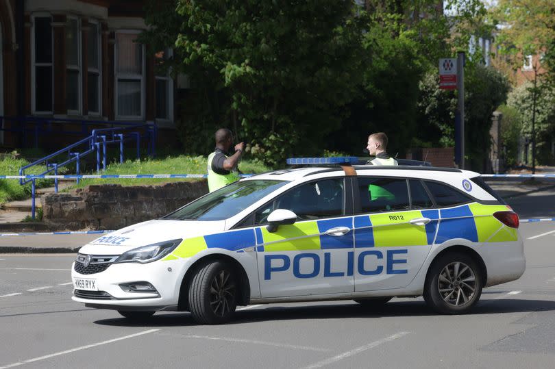 Police at the scene in Handsworth's Hamstead Road -Credit:Nick Wilkinson/Birmingham Live