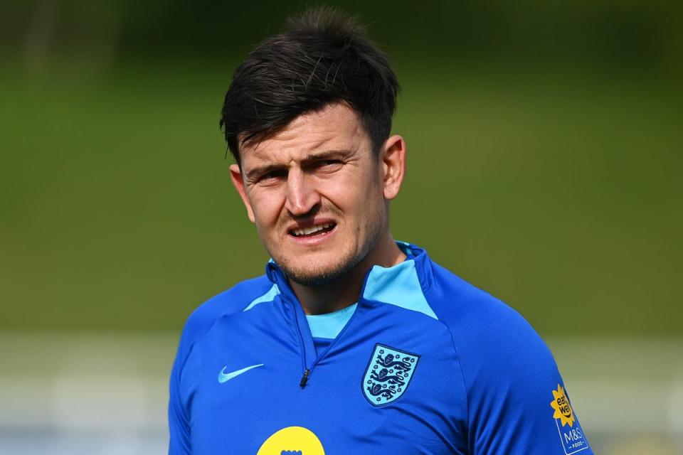 Harry Maguire is set to keep his England place despite struggling badly at Manchester United (Getty Images)