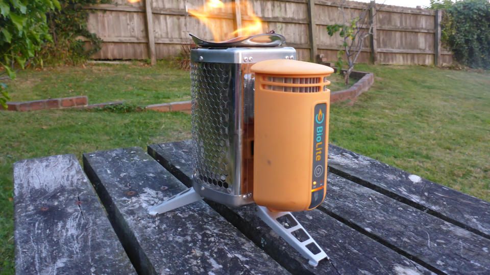 wood-burning stove