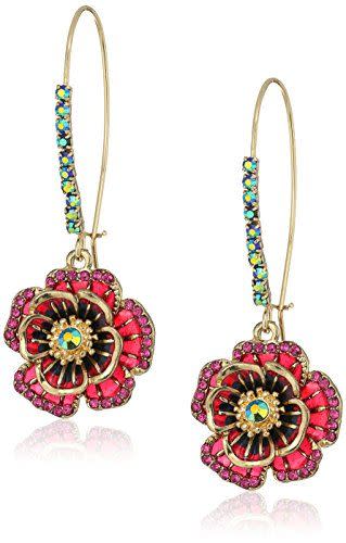 10) Rose Dangle Earring