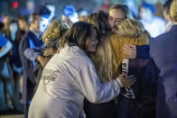 People effected by the Saugus High School shoot hold a vigil at Central Park in Santa Clarita, Thursday, November 14, 2019. (Photo by Hans Gutknecht, Los Angeles Daily News/SCNG)