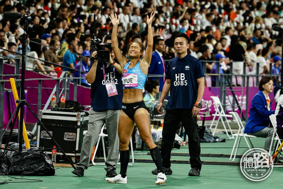 俞雅欣於第2跳刷新港績。