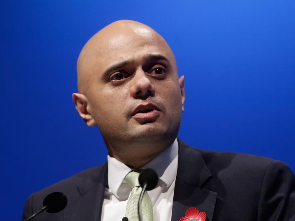 Former chancellor Sajid Javid ( )