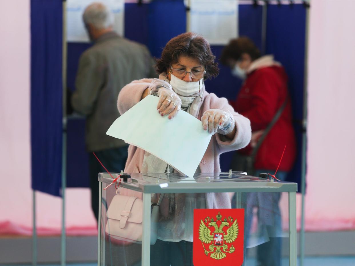 United Russia Party won just 32 per cent of the vote for regional parliament in Kostroma, where Povalikhino is located (Vladimir Smirnov/TASS)