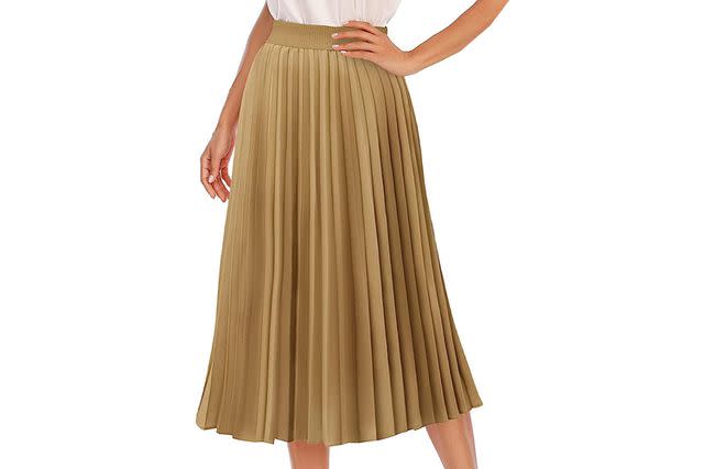 Selena Gomez Wore a Pleated Midi Skirt in Paris That Looks Just Like This  $35  Find