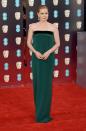 Amy Adams was a vision in emerald green.