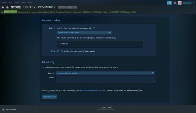 You refund games you buy on Steam, but there's a time limit - here's to get your back