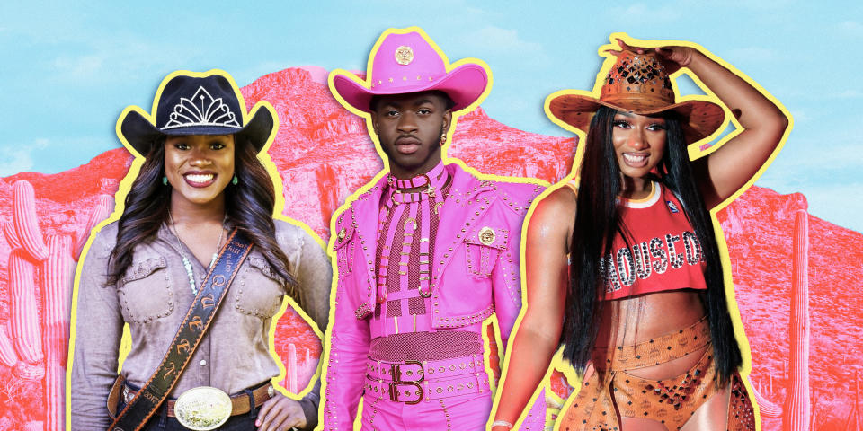 Collage of Ja'Dayia Kursh, Lil' Nas X, and Megan Thee Stallion (TODAY Illustration / Getty Images / Peggy Barger)
