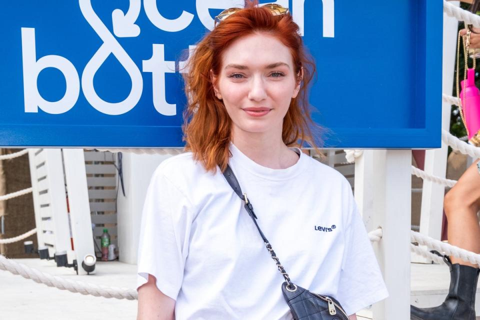 Ocean Bottle launches Hydration Station at Wilderness Festival: CORNBURY PARK, ENGLAND AUGUST 05: Eleanor Tomlinson attends the Ocean Bottle Hydration Station at Wilderness Festival in Cornbury Park near Charlbury in Oxfordshire, UK on August 05, 2022 (Photo by Dave Benett/Getty Images) (Dave Benett)