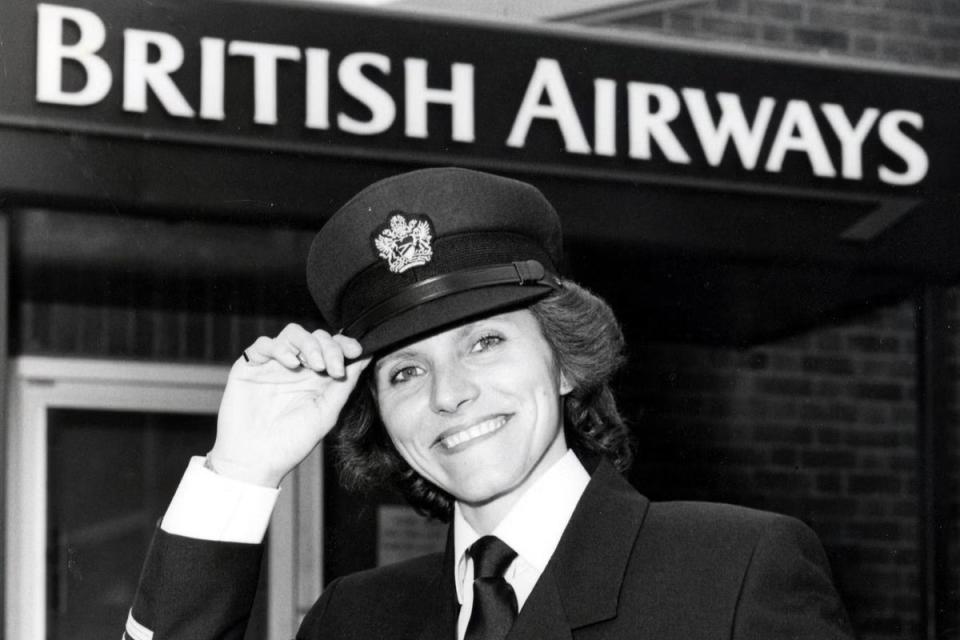 Cloud breaker: Captain Lynn Barton became BA’s first female pilot in 1987 (PA)
