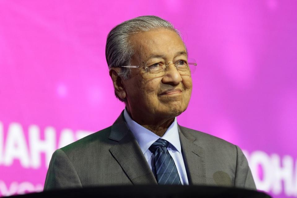 Prime Minister Tun Dr Mahathir Mohamad speaks during the World Tourism Conference 2019 in Kuala Lumpur August 26, 2019. — Picture by Ahmad Zamzahuri