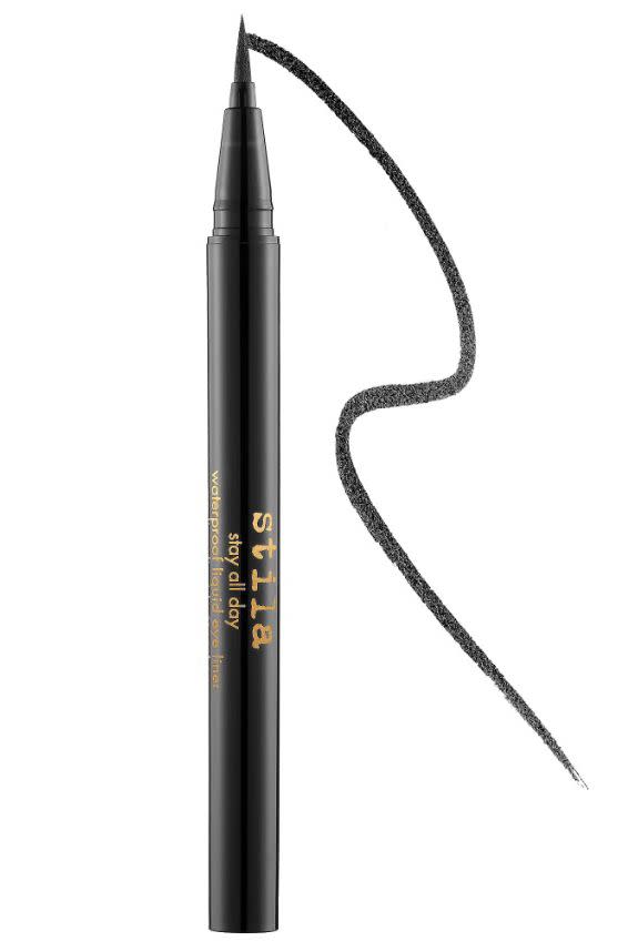 <p>Stila's brush-on pen eyeliner is insaaaanely pigmented (think, blacker than black). The non-drying formula glides on oh-so smoothly to give the perfect wing. Try it for yourself at <a href="https://www.asos.com/stila/stila-stay-all-day-waterproof-liquid-eye-liner/prd/8592225" rel="nofollow noopener" target="_blank" data-ylk="slk:ASOS;elm:context_link;itc:0;sec:content-canvas" class="link ">ASOS</a>. </p><p><a class="link " href="https://www.asos.com/stila/stila-stay-all-day-waterproof-liquid-eye-liner/prd/8592225" rel="nofollow noopener" target="_blank" data-ylk="slk:Buy now;elm:context_link;itc:0;sec:content-canvas">Buy now</a></p>