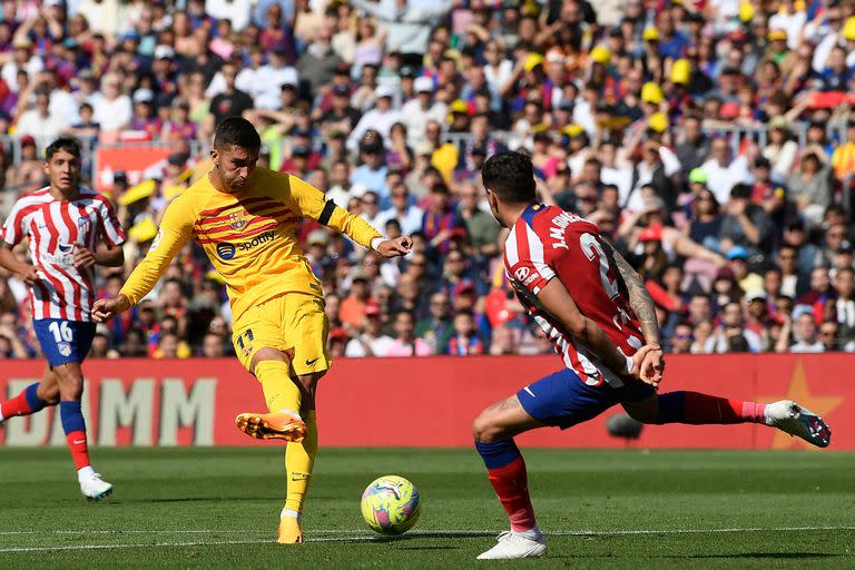 El gol de Barcelona en la victoria 1-0 ante Atlético de Madrid, anotado por Ferrán Torres 