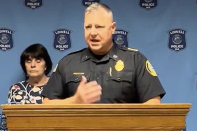 <p>Middlesex County District Attorney/youtube</p> Middlesex District Attorney Marian Ryan (left) and Lowell Police Superintendent Greg Hudon at a press conference