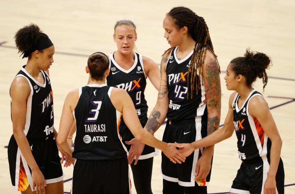 Skylar Diggins-Smith, Brittney Griner and Diana Taurasi