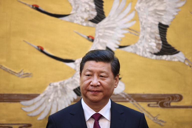 China's President Xi Jinping, pictured at the Great Hall of People in Beijing, on September 18, 2013