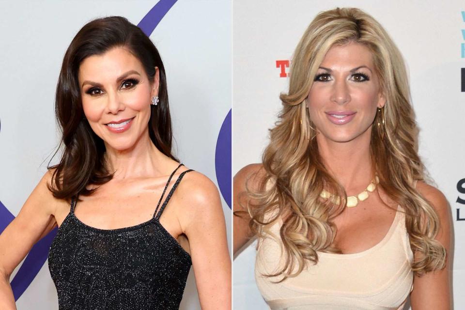 <p>getty (2)</p> Heather Dubrow (left) and Alexis Bellino