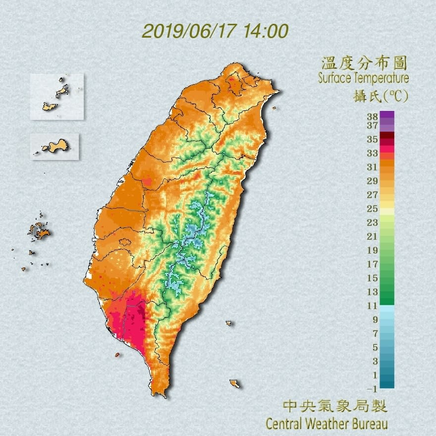 擷取自中央氣象局網站。