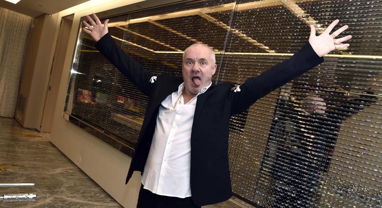 LAS VEGAS, NEVADA - MARCH 01:  Artist Damien Hirst attends the The Empathy Suite designed by Damien Hirst unveiling at Palms Casino Resort on March 01, 2019 in Las Vegas, Nevada. (Photo by David Becker/WireImage)