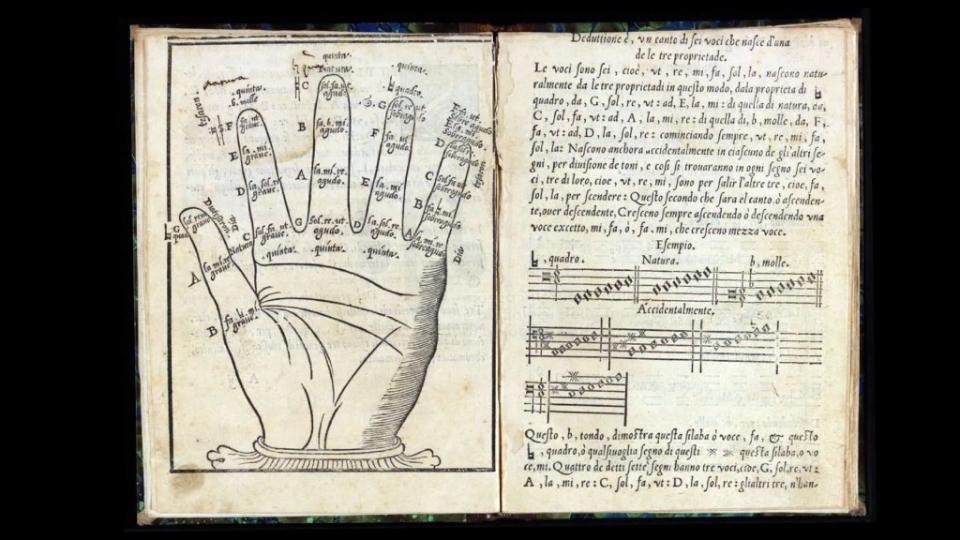 página de su manual de composición "Introduttione Facilissima"