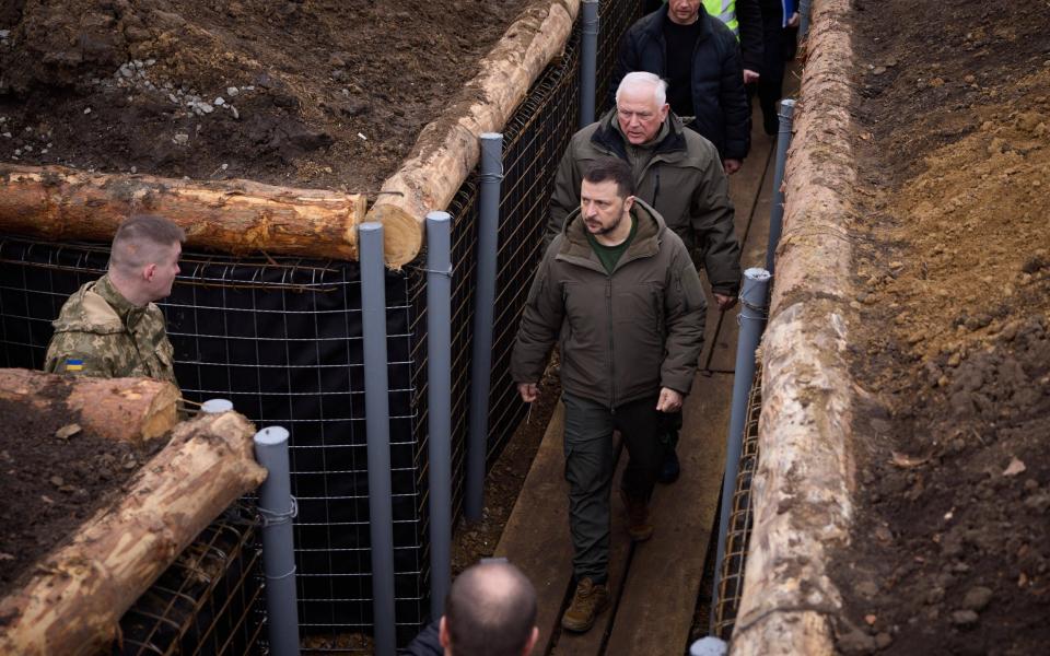 President Zelensky visit the location of the 117th separate brigade of territorial defence in the Sumy region