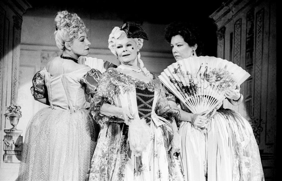 Morag McLaren, Judi Dench and Di Botcher in A Little Night Music at the National Theatre, directed by Sean Mathias, in 1995.