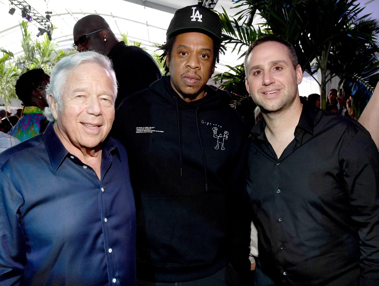 Robert Kraft, Jay-Z, Michael Rubin