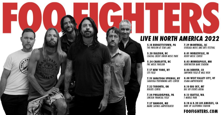 Foo Fighters launch a 2022 tour in Burgettstown.