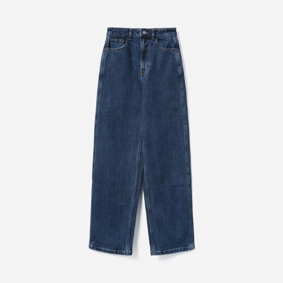 The Way-High Baggy Jean in Washed Midnight (Photo via Everlane)